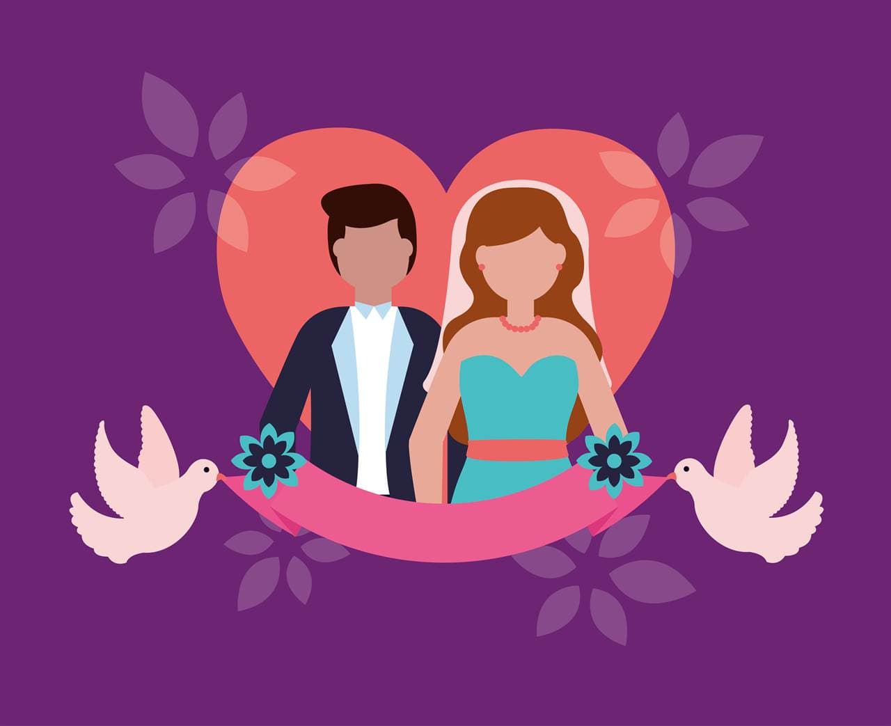 Couple discussing their marriage journey